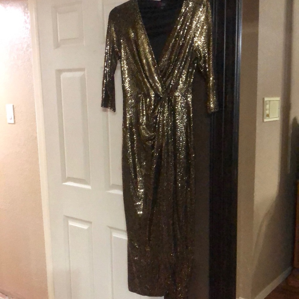 Gold dress